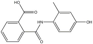 2-[(4-hydroxy-2-methylanilino)carbonyl]benzoic acid Struktur