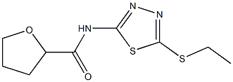 N-[5-(ethylsulfanyl)-1,3,4-thiadiazol-2-yl]tetrahydro-2-furancarboxamide Struktur