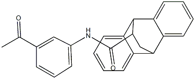 N-(3-acetylphenyl)tetracyclo[6.6.2.0~2,7~.0~9,14~]hexadeca-2,4,6,9,11,13-hexaene-15-carboxamide Struktur