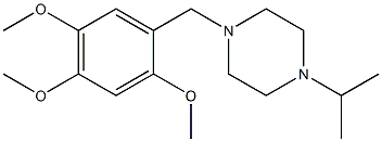 1-isopropyl-4-(2,4,5-trimethoxybenzyl)piperazine Struktur