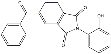 2-(2-hydroxyphenyl)-5-(phenylcarbonyl)-1H-isoindole-1,3(2H)-dione Struktur