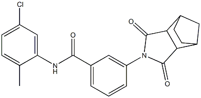 N-(5-chloro-2-methylphenyl)-3-(3,5-dioxo-4-azatricyclo[5.2.1.0~2,6~]dec-4-yl)benzamide Struktur