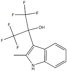 1,1,1,3,3,3-hexafluoro-2-(2-methyl-1H-indol-3-yl)-2-propanol Struktur