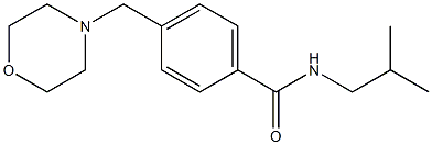 N-isobutyl-4-(4-morpholinylmethyl)benzamide Struktur