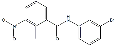 N-(3-bromophenyl)-3-nitro-2-methylbenzamide Struktur