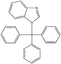 1-trityl-1H-benzimidazole Struktur