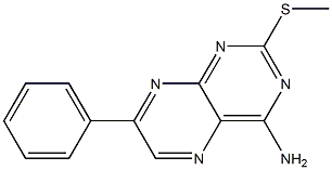 2-(methylsulfanyl)-7-phenyl-4-pteridinamine Struktur