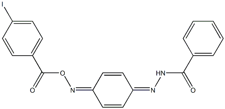 N'-(4-{[(4-iodobenzoyl)oxy]imino}-2,5-cyclohexadien-1-ylidene)benzohydrazide Struktur