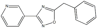 3-(5-benzyl-1,2,4-oxadiazol-3-yl)pyridine Struktur