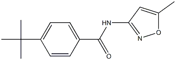 4-tert-butyl-N-(5-methyl-3-isoxazolyl)benzamide Struktur