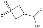 3-thietanecarboxylic acid 1,1-dioxide Struktur