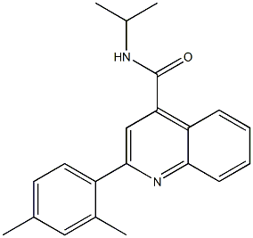 2-(2,4-dimethylphenyl)-N-isopropyl-4-quinolinecarboxamide Struktur