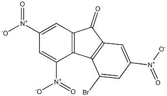 4-bromo-2,5,7-trisnitro-9H-fluoren-9-one Struktur