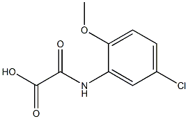 (5-chloro-2-methoxyanilino)(oxo)acetic acid Struktur