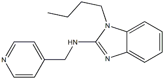 N-(1-butyl-1H-benzimidazol-2-yl)-N-(4-pyridinylmethyl)amine Struktur