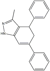 3-methyl-4,6-diphenyl-4,5-dihydro-1H-indazole Struktur