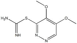 4,5-dimethoxy-3-pyridazinyl imidothiocarbamate Struktur