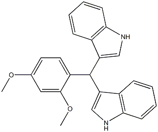 3-[(2,4-dimethoxyphenyl)(1H-indol-3-yl)methyl]-1H-indole Struktur