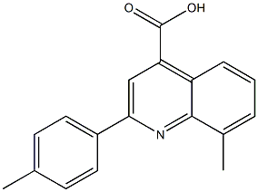 8-methyl-2-(4-methylphenyl)-4-quinolinecarboxylic acid Struktur