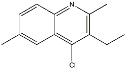 4-chloro-3-ethyl-2,6-dimethylquinoline Struktur