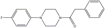 1-(4-fluorophenyl)-4-(phenylacetyl)piperazine Struktur