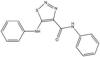 5-anilino-N-phenyl-1,2,3-thiadiazole-4-carboxamide Struktur