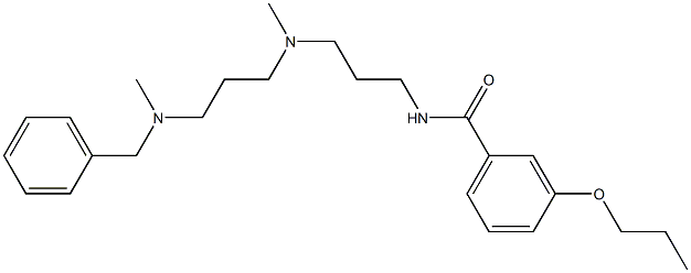 N-{3-[{3-[benzyl(methyl)amino]propyl}(methyl)amino]propyl}-3-propoxybenzamide Struktur