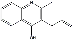 3-allyl-2-methyl-4-quinolinol Struktur