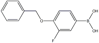 3-fluoro-4-((phenylmethyl)oxy)phenylboronic acid Struktur