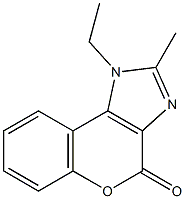 1-ethyl-2-methylchromeno[3,4-d]imidazol-4(1H)-one Struktur