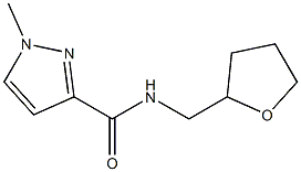 1-methyl-N-(tetrahydro-2-furanylmethyl)-1H-pyrazole-3-carboxamide Struktur