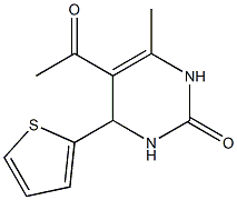 5-acetyl-6-methyl-4-(2-thienyl)-3,4-dihydro-2(1H)-pyrimidinone Struktur