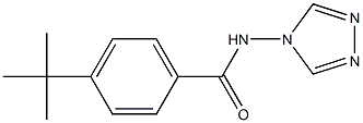 4-(1,1-dimethylethyl)-N-(4H-1,2,4-triazol-4-yl)benzamide Struktur