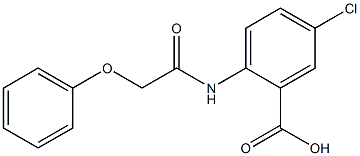 5-chloro-2-[(phenoxyacetyl)amino]benzoic acid Struktur