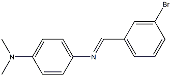 N-(3-bromobenzylidene)-N-[4-(dimethylamino)phenyl]amine Struktur