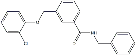 N-benzyl-3-[(2-chlorophenoxy)methyl]benzamide Struktur