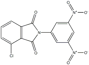 2-{3,5-bisnitrophenyl}-4-chloro-1H-isoindole-1,3(2H)-dione Struktur