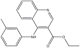 ethyl 4-(3-toluidino)-3-quinolinecarboxylate Struktur