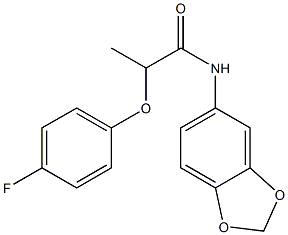 N-(1,3-benzodioxol-5-yl)-2-(4-fluorophenoxy)propanamide Struktur