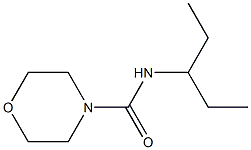 N-(1-ethylpropyl)-4-morpholinecarboxamide Struktur