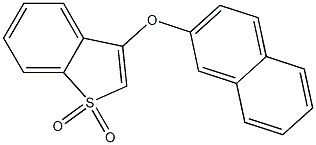 3-(2-naphthyloxy)-1-benzothiophene 1,1-dioxide Struktur