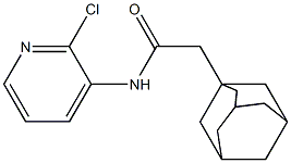 2-(1-adamantyl)-N-(2-chloro-3-pyridinyl)acetamide Struktur