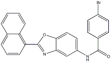 4-bromo-N-[2-(1-naphthyl)-1,3-benzoxazol-5-yl]benzamide Struktur