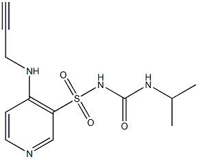 3-({[(isopropylamino)carbonyl]amino}sulfonyl)-4-(2-propynylamino)pyridine Struktur