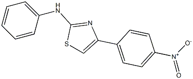 2-anilino-4-{4-nitrophenyl}-1,3-thiazole Struktur