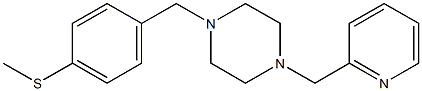 methyl 4-{[4-(2-pyridinylmethyl)-1-piperazinyl]methyl}phenyl sulfide Struktur