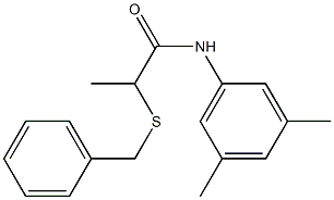 2-(benzylsulfanyl)-N-(3,5-dimethylphenyl)propanamide Struktur