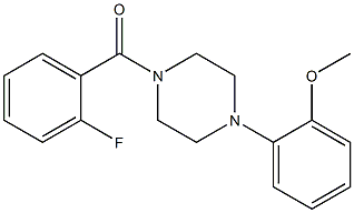 1-(2-fluorobenzoyl)-4-(2-methoxyphenyl)piperazine Struktur