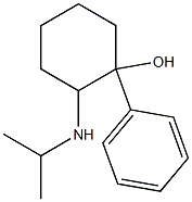 2-(isopropylamino)-1-phenylcyclohexanol Struktur