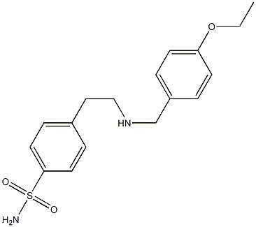 4-{2-[(4-ethoxybenzyl)amino]ethyl}benzenesulfonamide Struktur